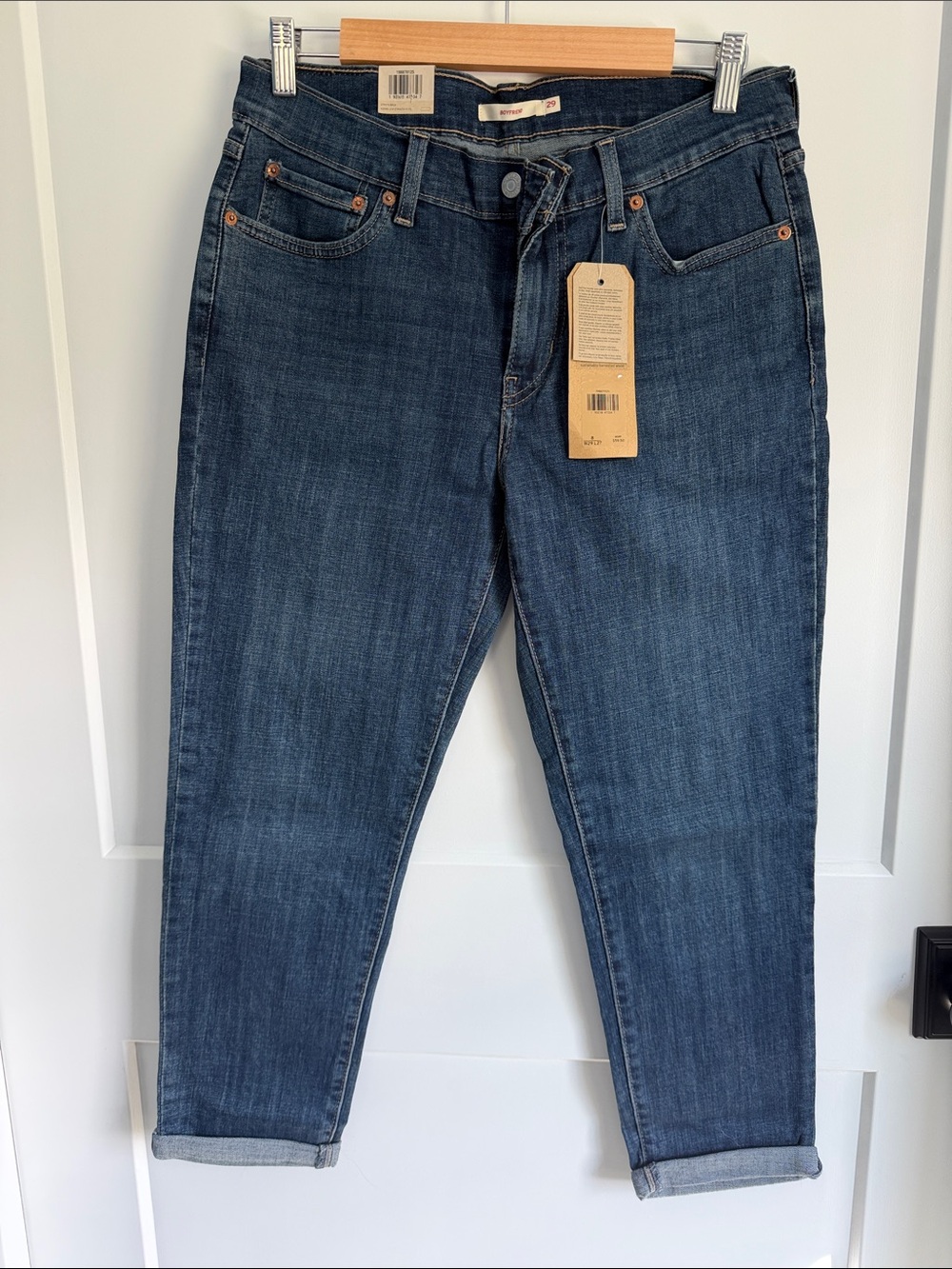 Levi's Dark Blue Cropped Women's Jeans